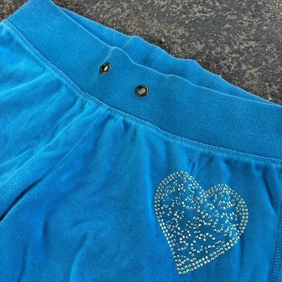 Y2k Jenni by Jennifer Moore Low Rise Flare Pants  Size large  Bedazzled Heart - Picture 2 of 6